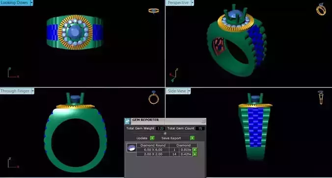 Diamond Ring 3d model 