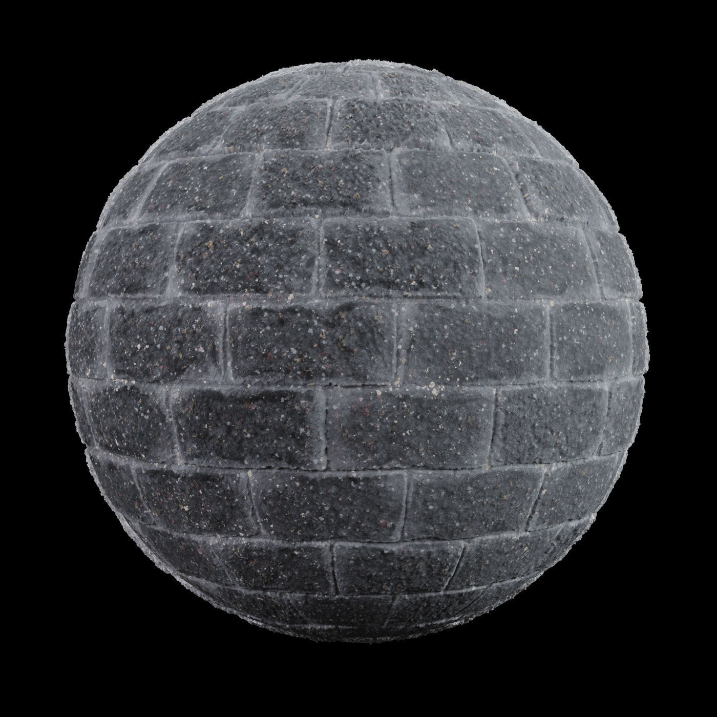 Split Cement Brick Tiles Material PBR 200 x 200 cm Texture_4