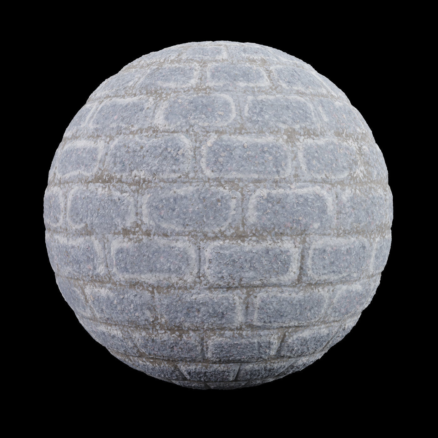 Split Cement Brick Tiles Material PBR 200 x 200 cm Texture_6