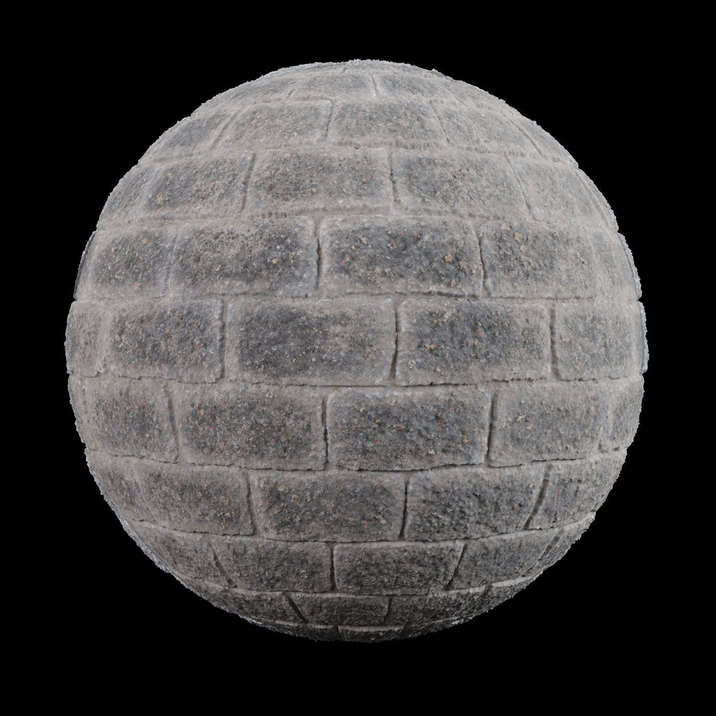 Split Cement Brick Tiles Material PBR 200 x 200 cm Texture_5