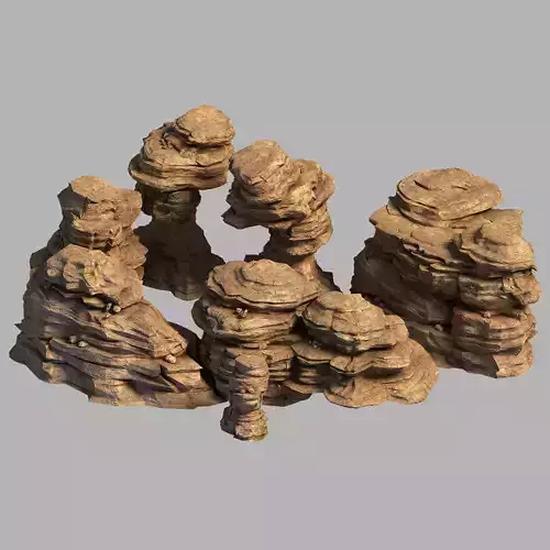 Imperial City-Shabak-Wind Stone 03 3D model