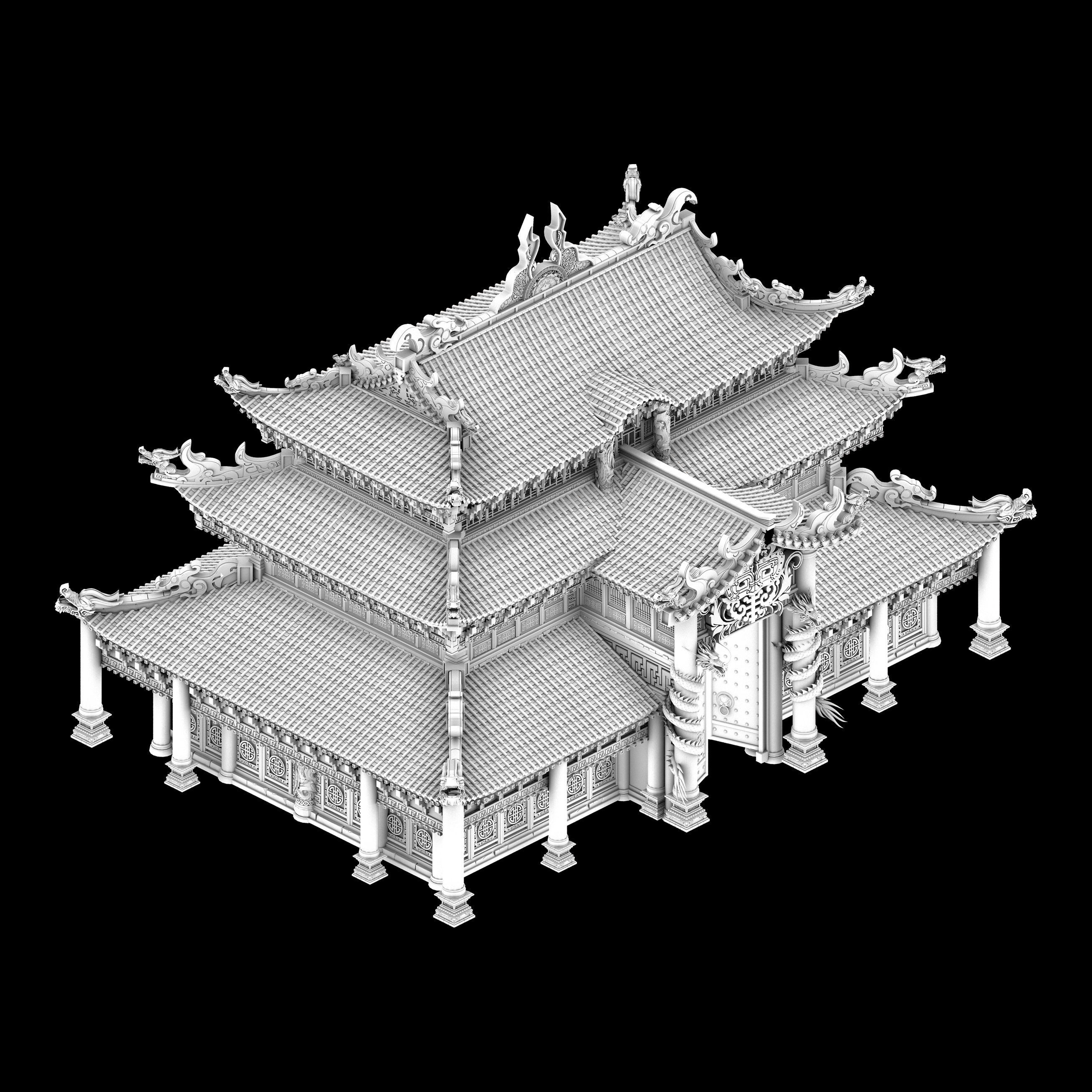Imperial City-Shabak-Palace Building 3D model_2