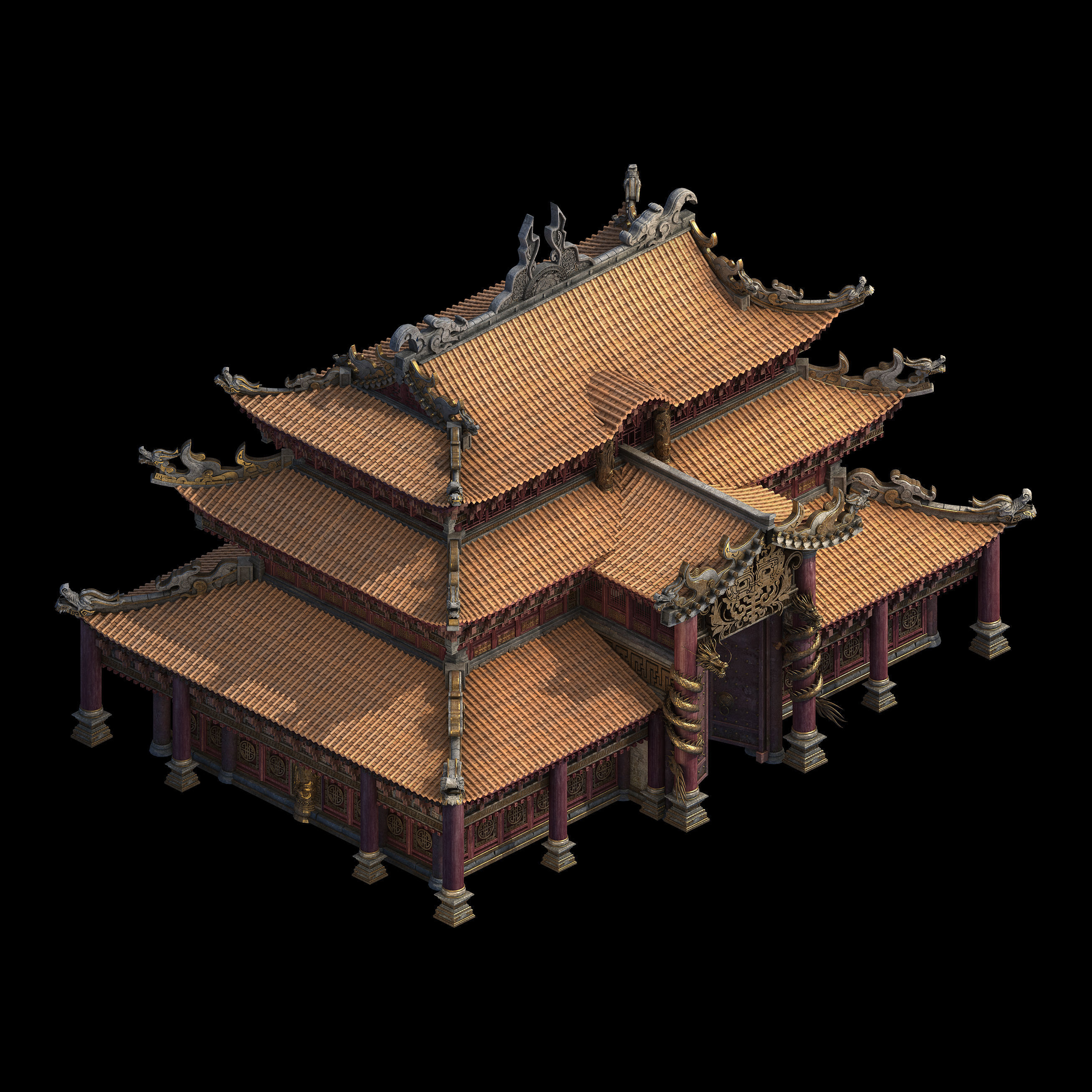 Imperial City-Shabak-Palace Building 3D model_1