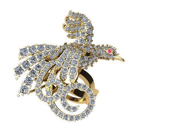 Hamsa Ring 3D print model_1