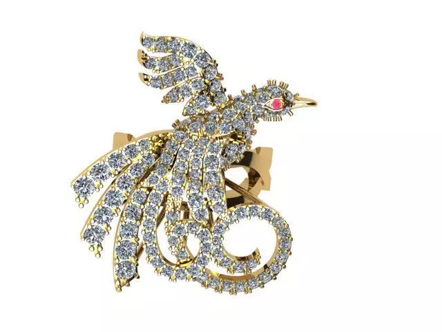 Hamsa Ring 3D print model_0