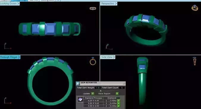 Diamond Ring 3d model 