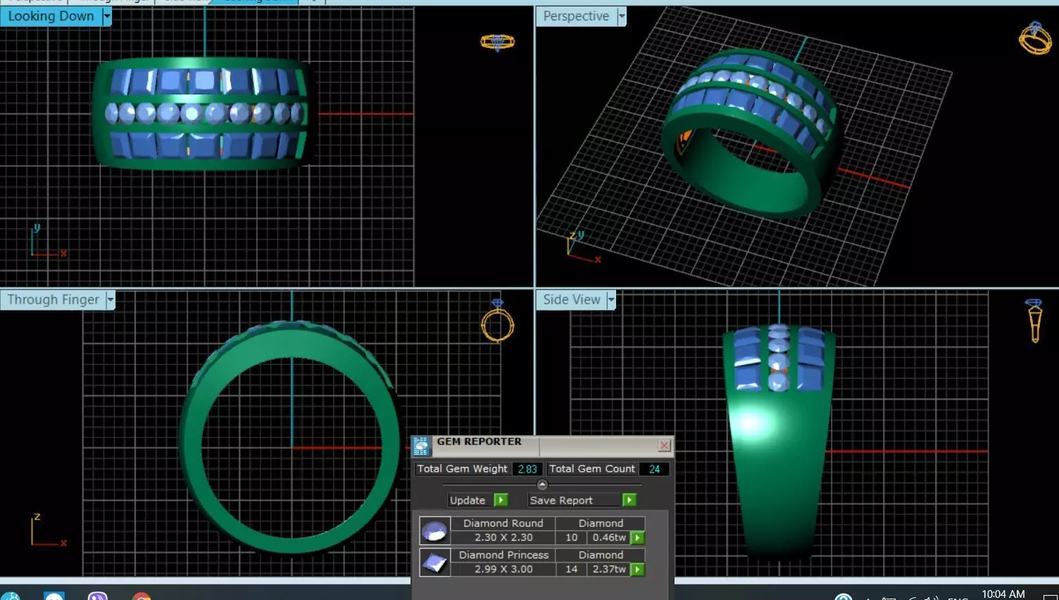 Diamond Ring 3d model  3D model_0