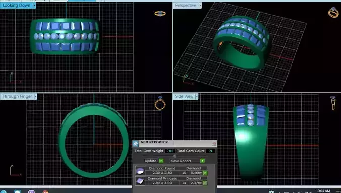 Diamond Ring 3d model  3D model