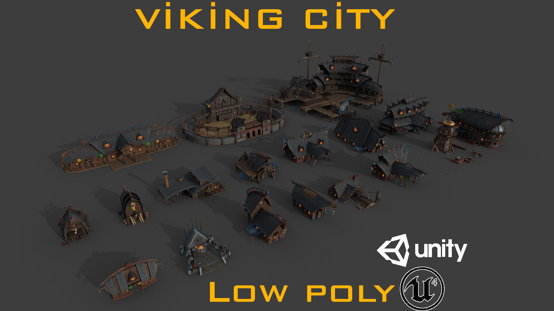 Mega Roman City Pack Low-poly 3D model_3