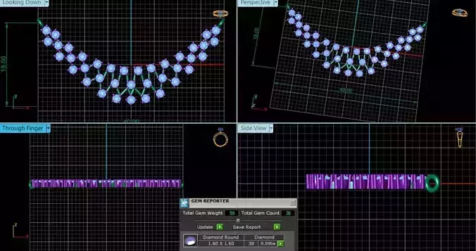 Diamond Pendant 3d model 