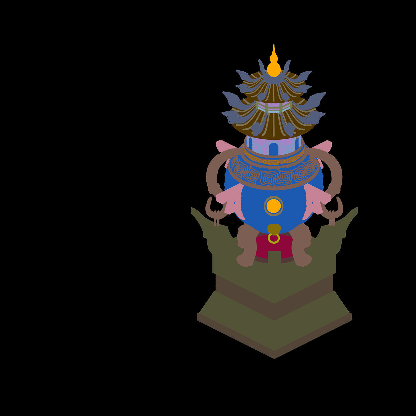 Imperial City-Shabak-Incense Burner 3D model_2