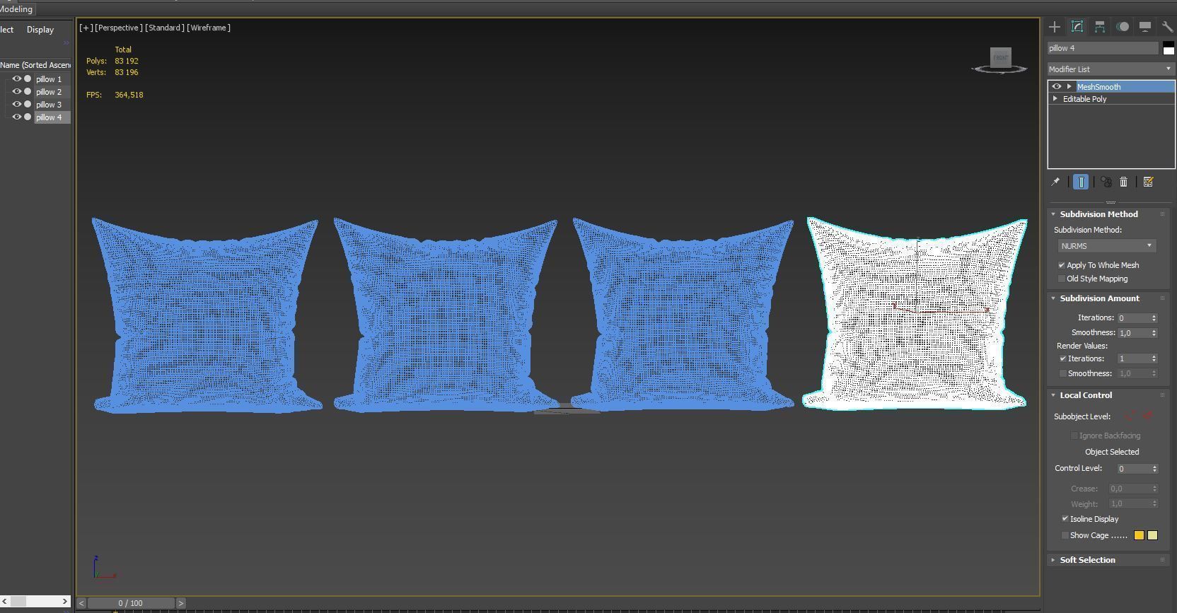 Decorative pillows   set 052 3D model_11
