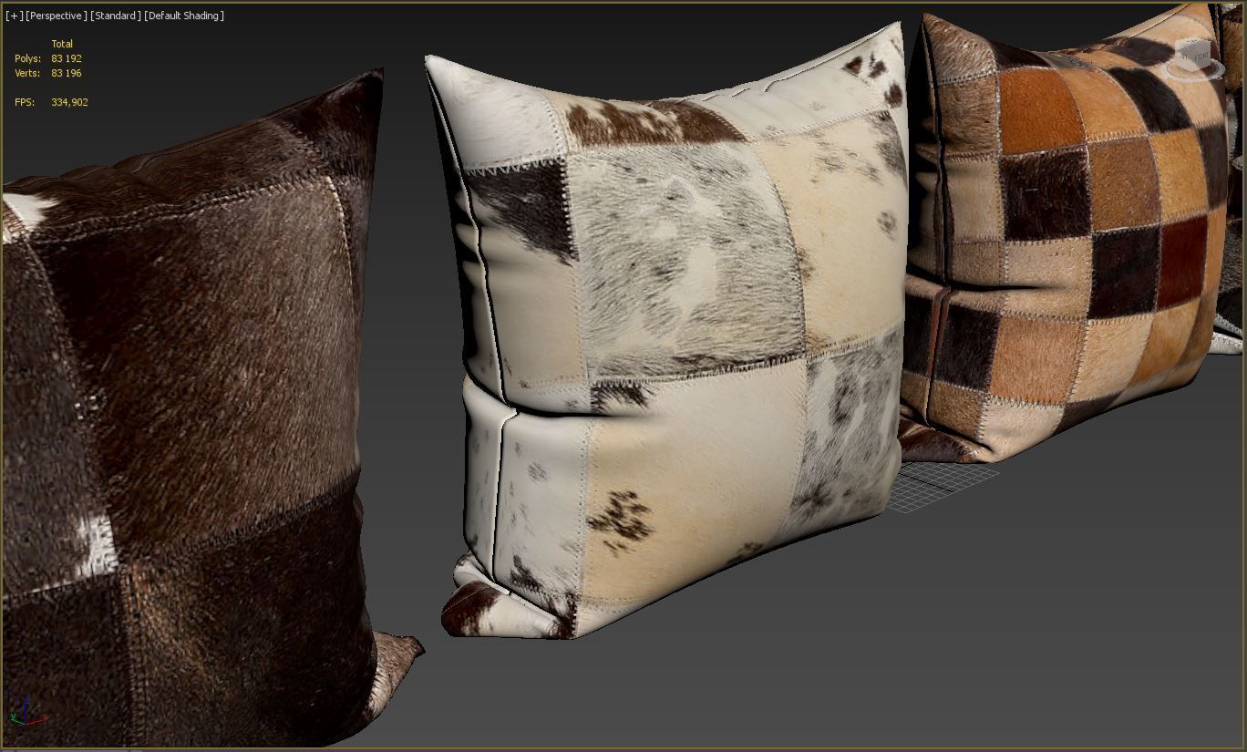 Decorative pillows   set 052 3D model_6