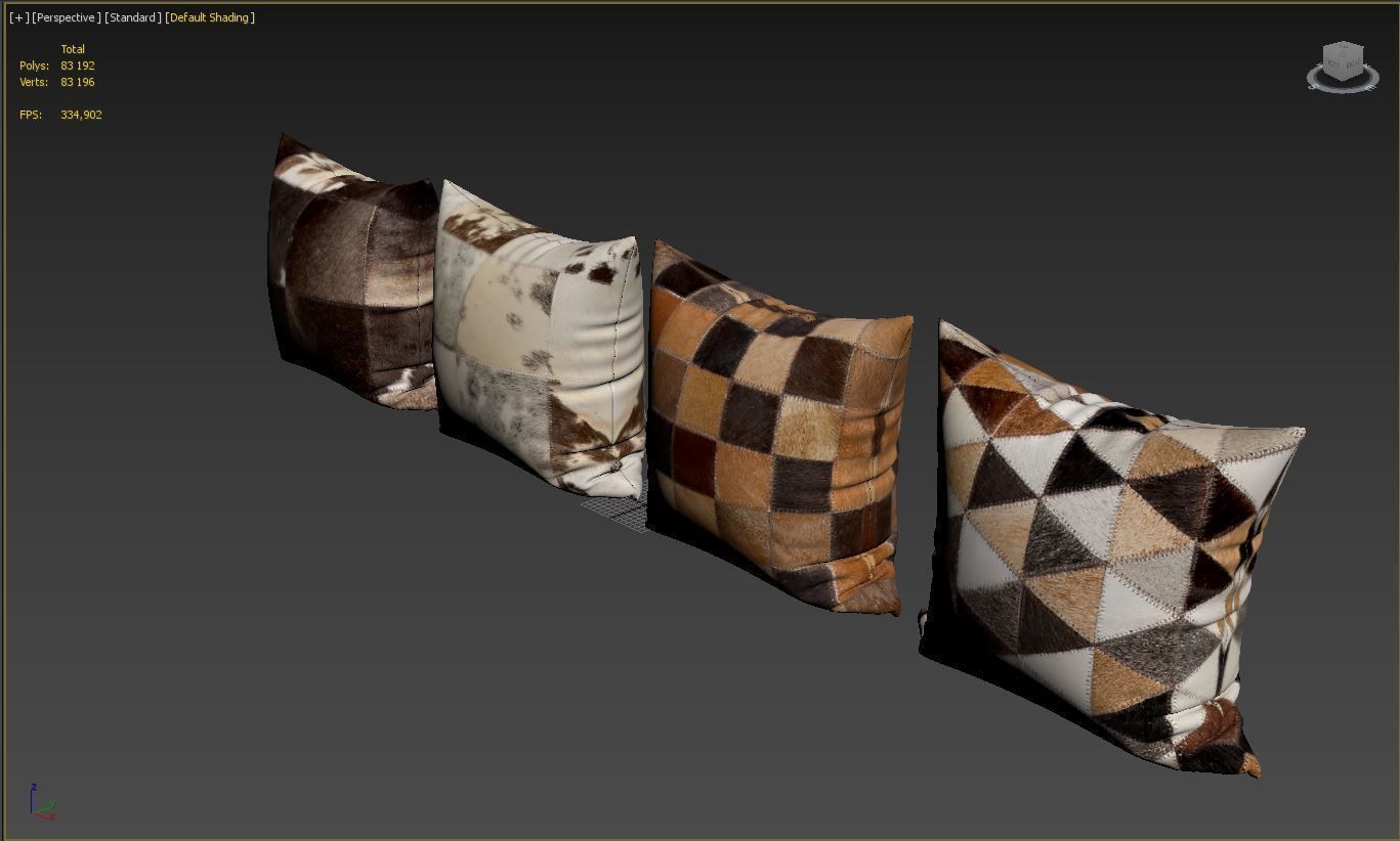 Decorative pillows   set 052 3D model_4