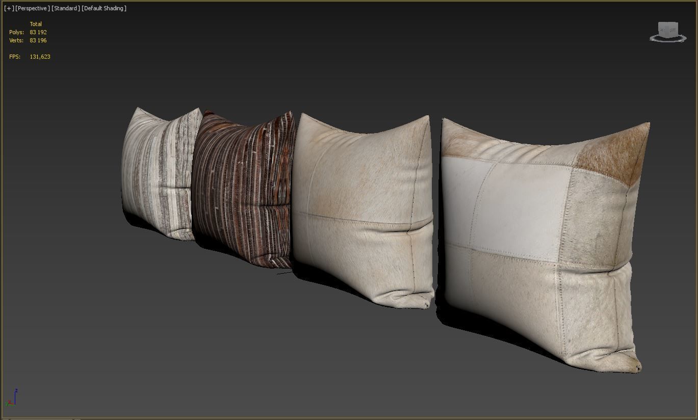 Decorative pillows Torino set 054 3D model_6