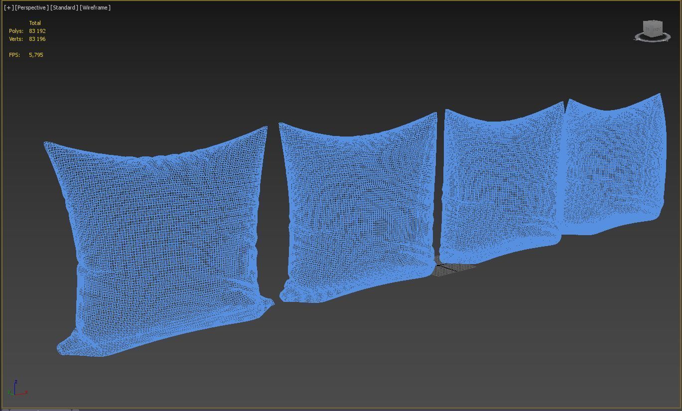 Decorative pillows Torino set 054 3D model_13