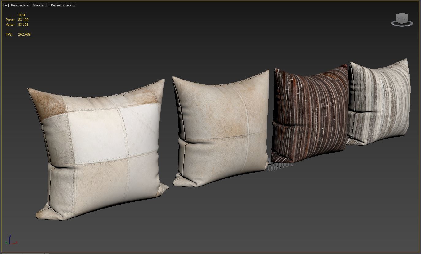 Decorative pillows Torino set 054 3D model_5