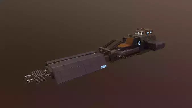 Speeder Bike Low-poly 3D model