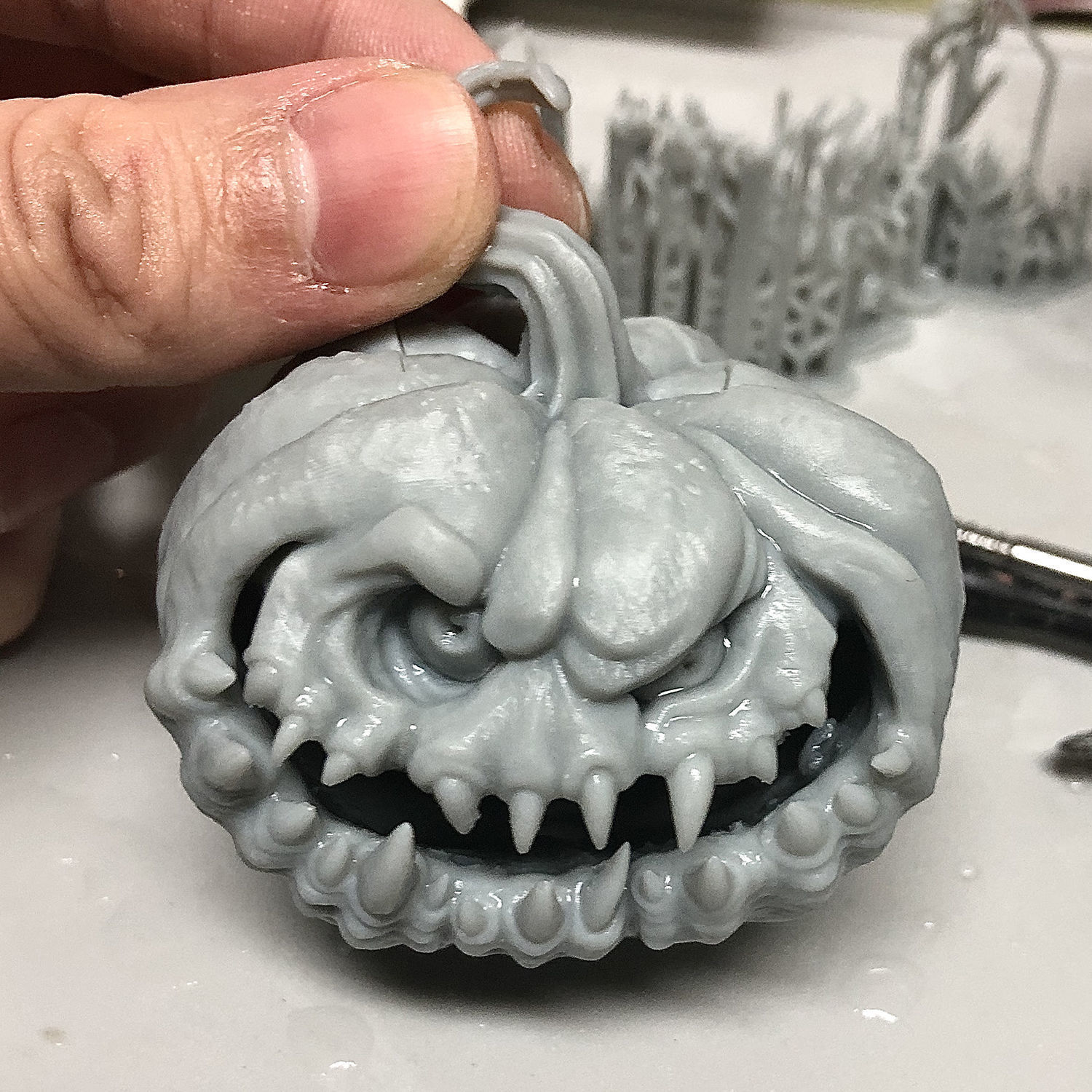 Punkin - Pumpkin Halloween Jack o Lantern Pre-Supported  3D print model_4