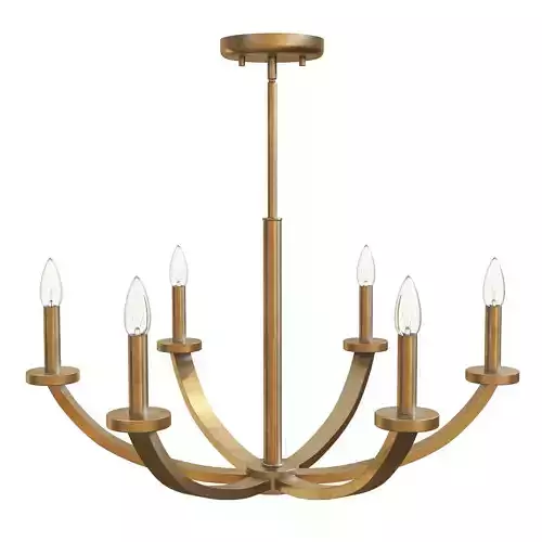 Steel Erindale 6-Light Chandelier