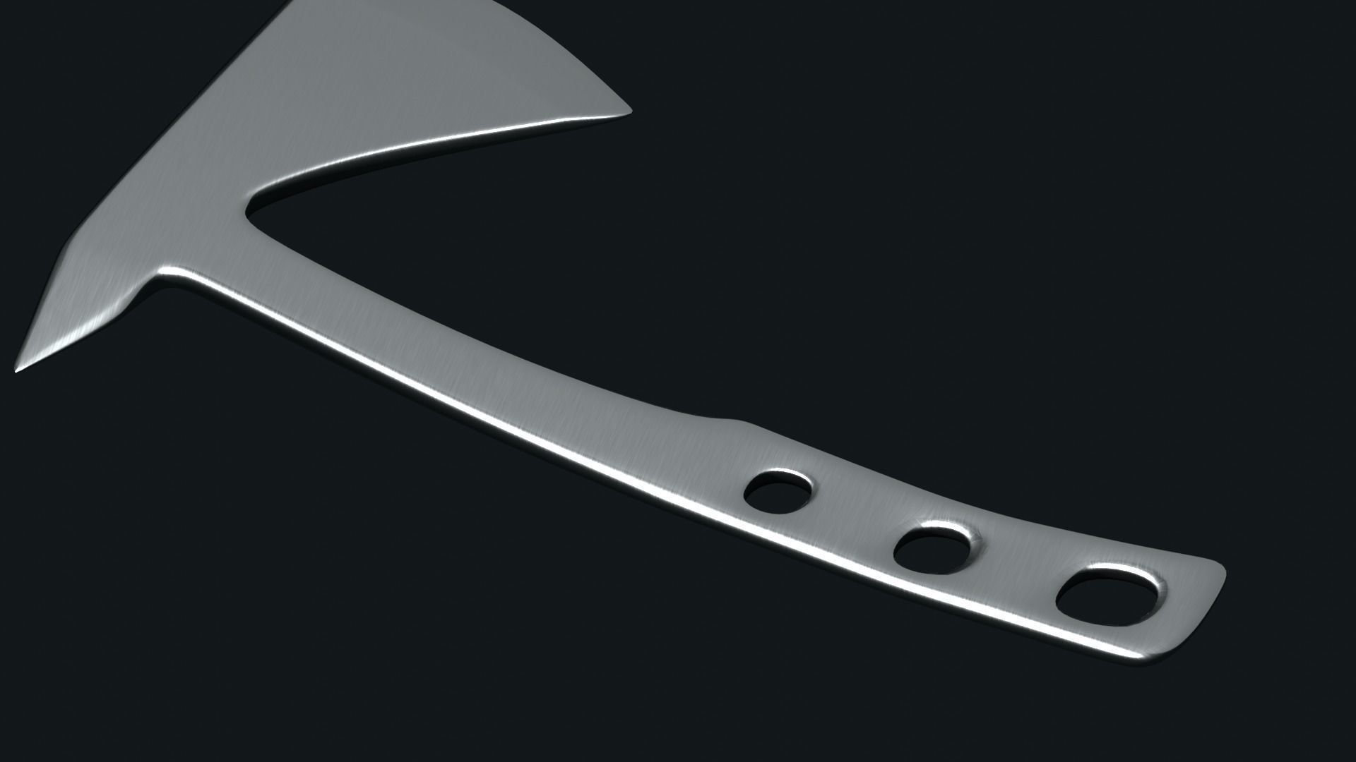 Throwing Axes Low-poly 3D model_6