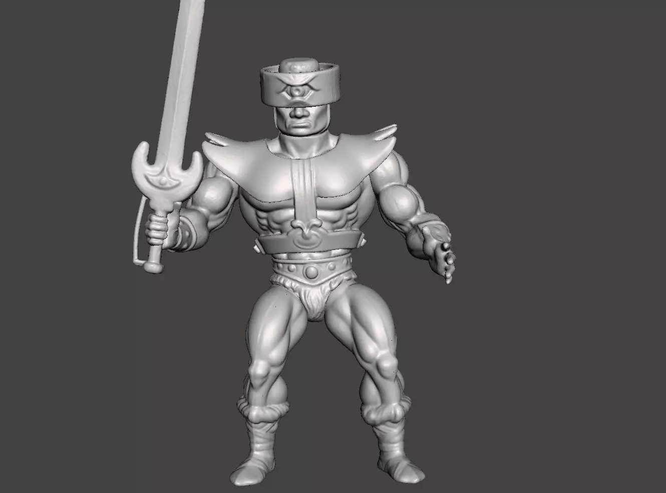 TRIPCLOPS MOTU VINTAGE ACTION FIGURE COMPLETE 3D print model_0