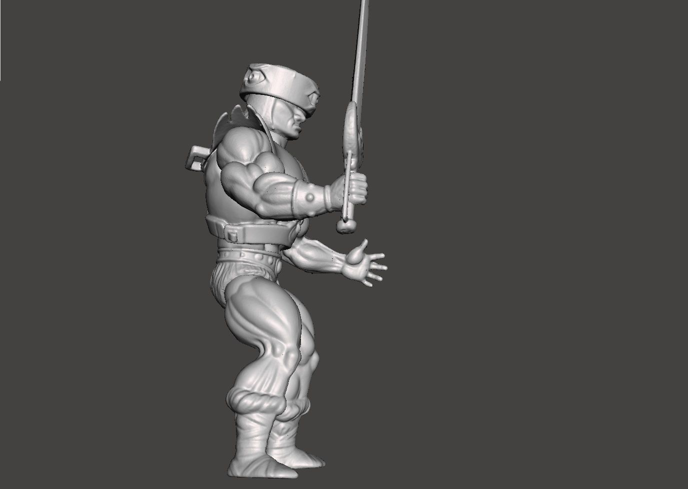 TRIPCLOPS MOTU VINTAGE ACTION FIGURE COMPLETE 3D print model_3