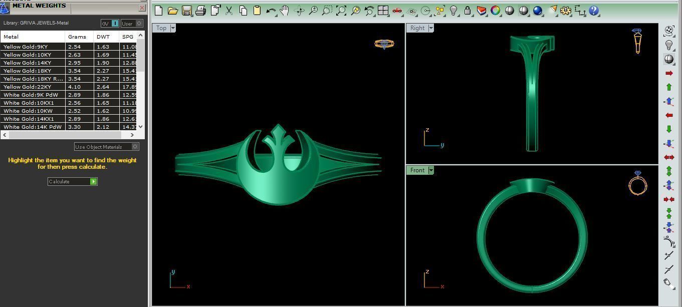 SJ RING 01 3D print model_12