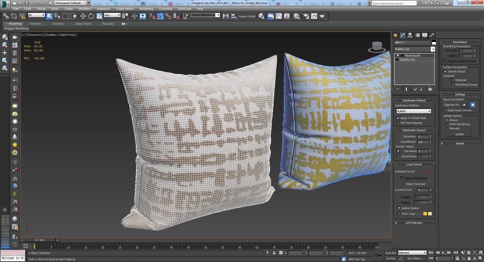 Decorative pillows set 063 3D model_21
