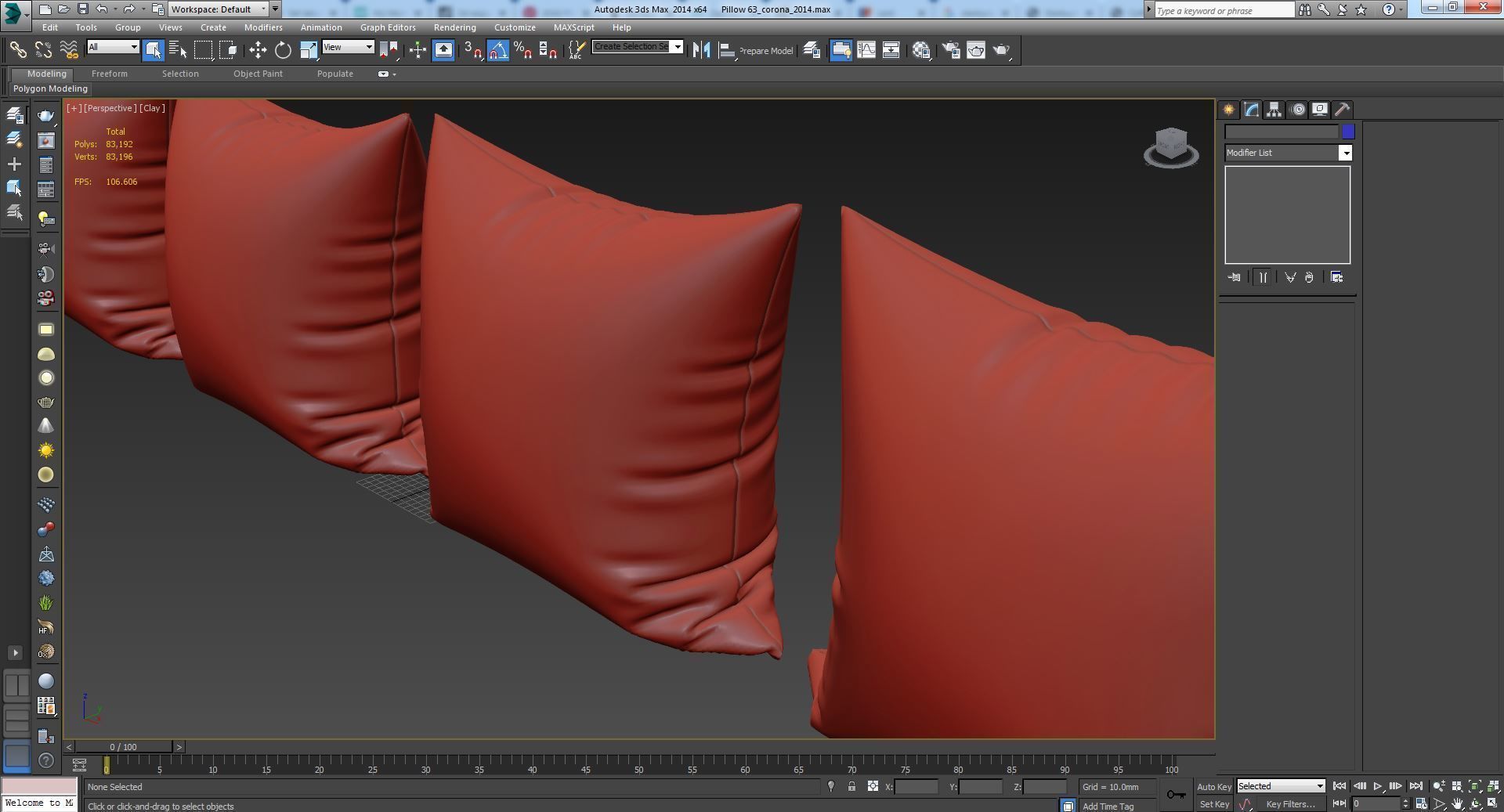 Decorative pillows set 063 3D model_9