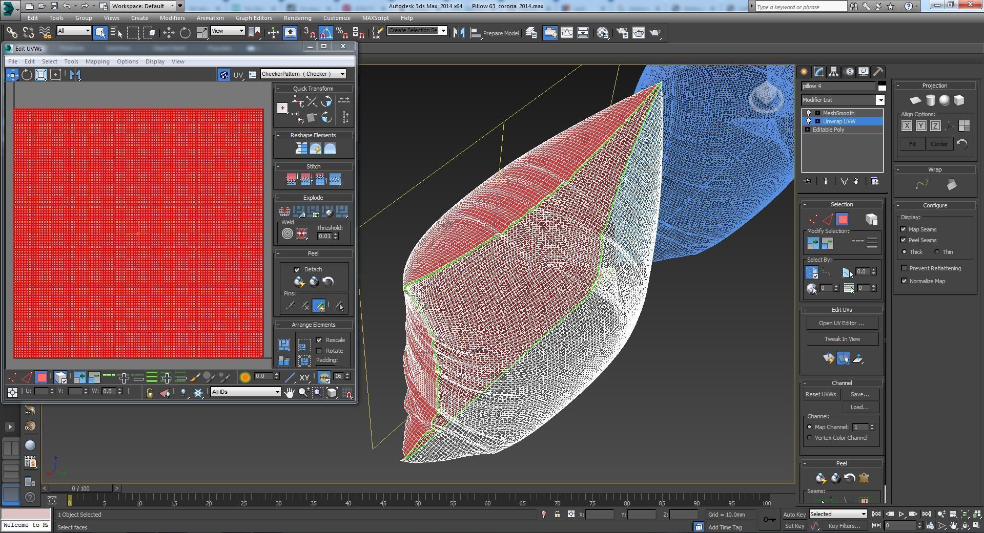 Decorative pillows set 063 3D model_12