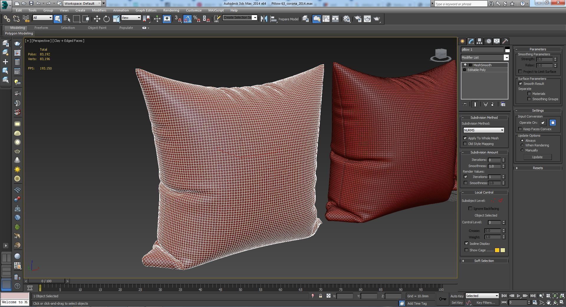 Decorative pillows set 063 3D model_6
