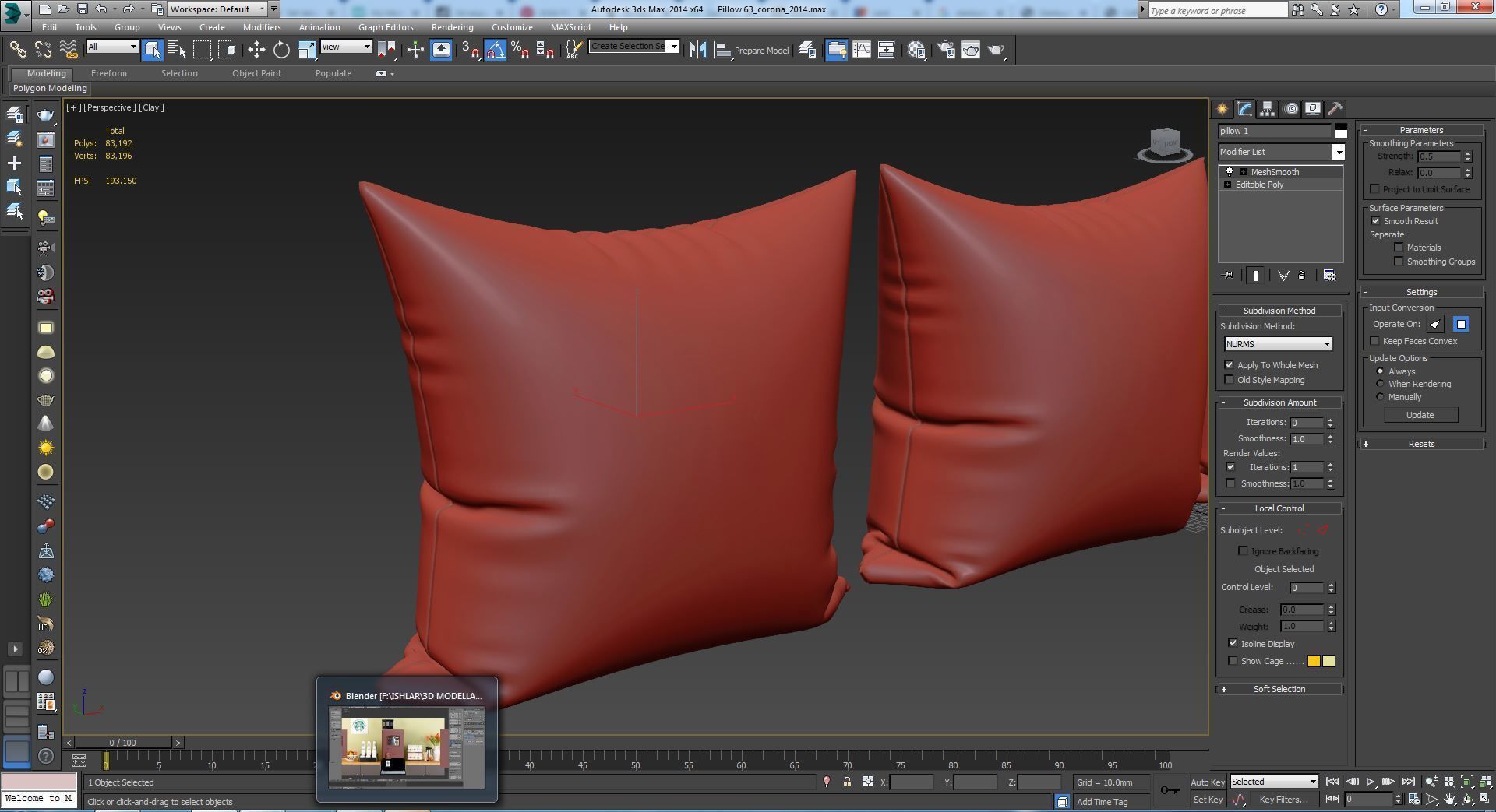 Decorative pillows set 063 3D model_5