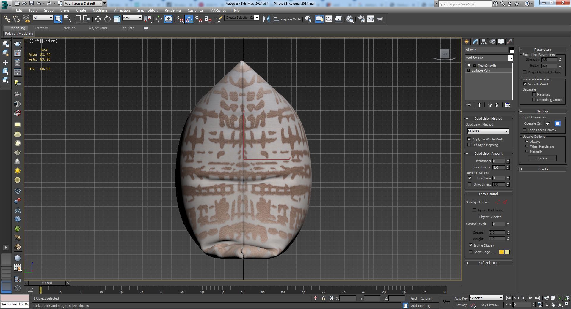 Decorative pillows set 063 3D model_16