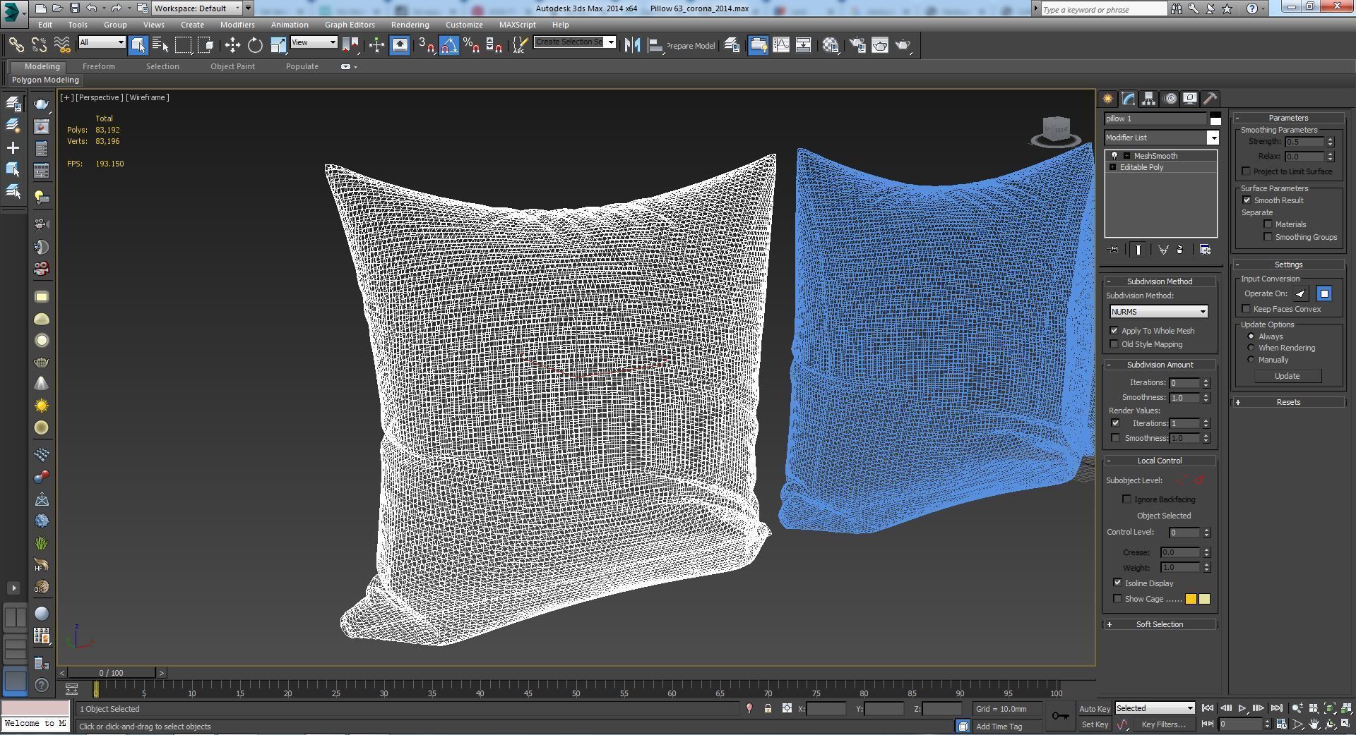 Decorative pillows set 063 3D model_4