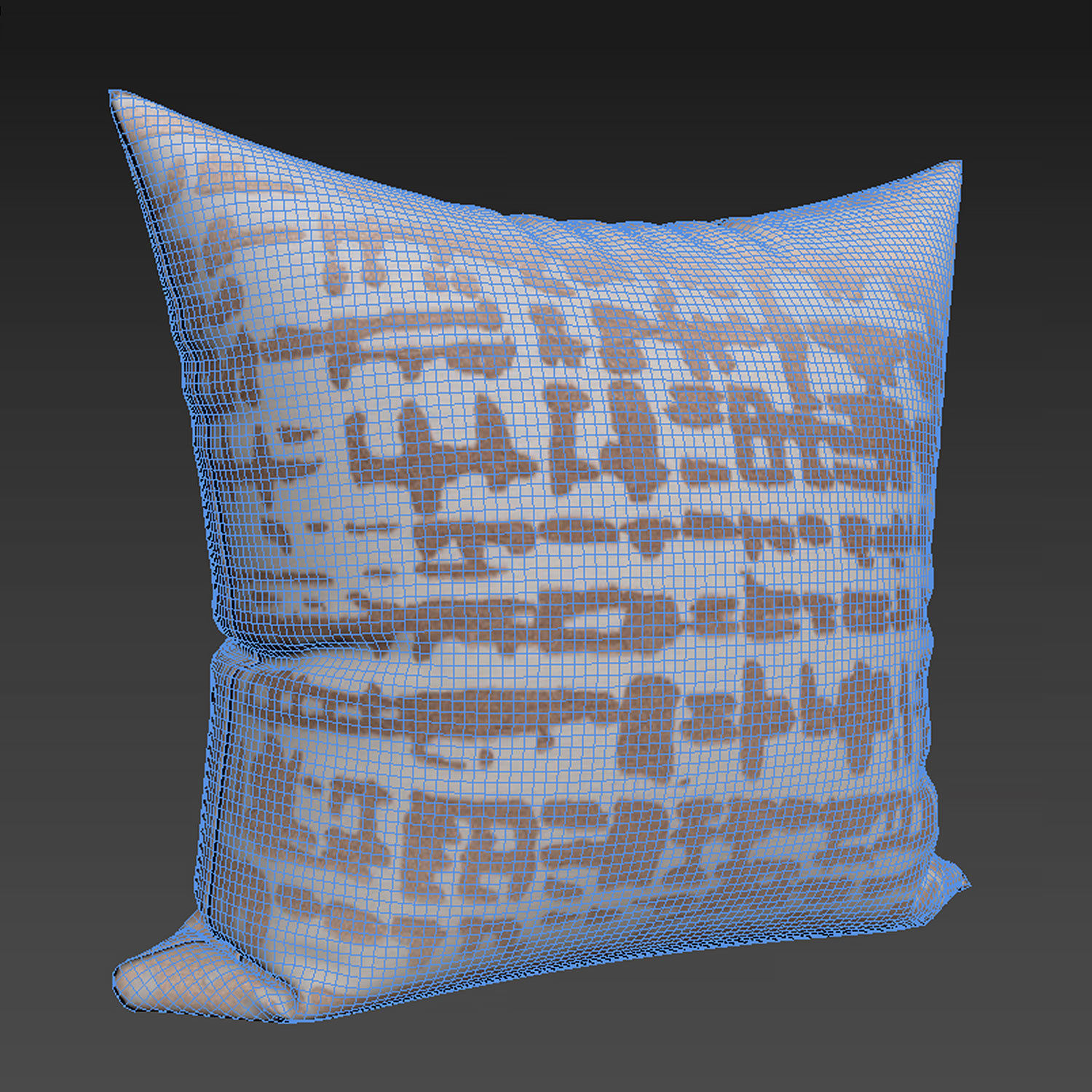 Decorative pillows set 063 3D model_1