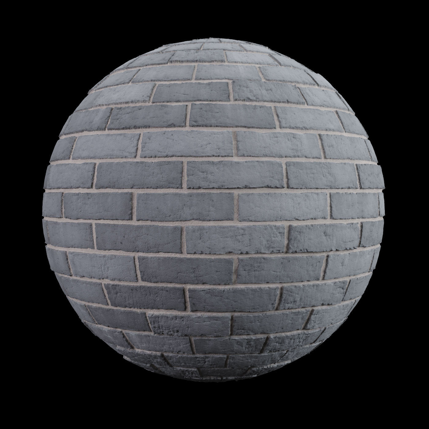 Grey Brick Tiles Texture PBR 200 x 200 cm Texture_5