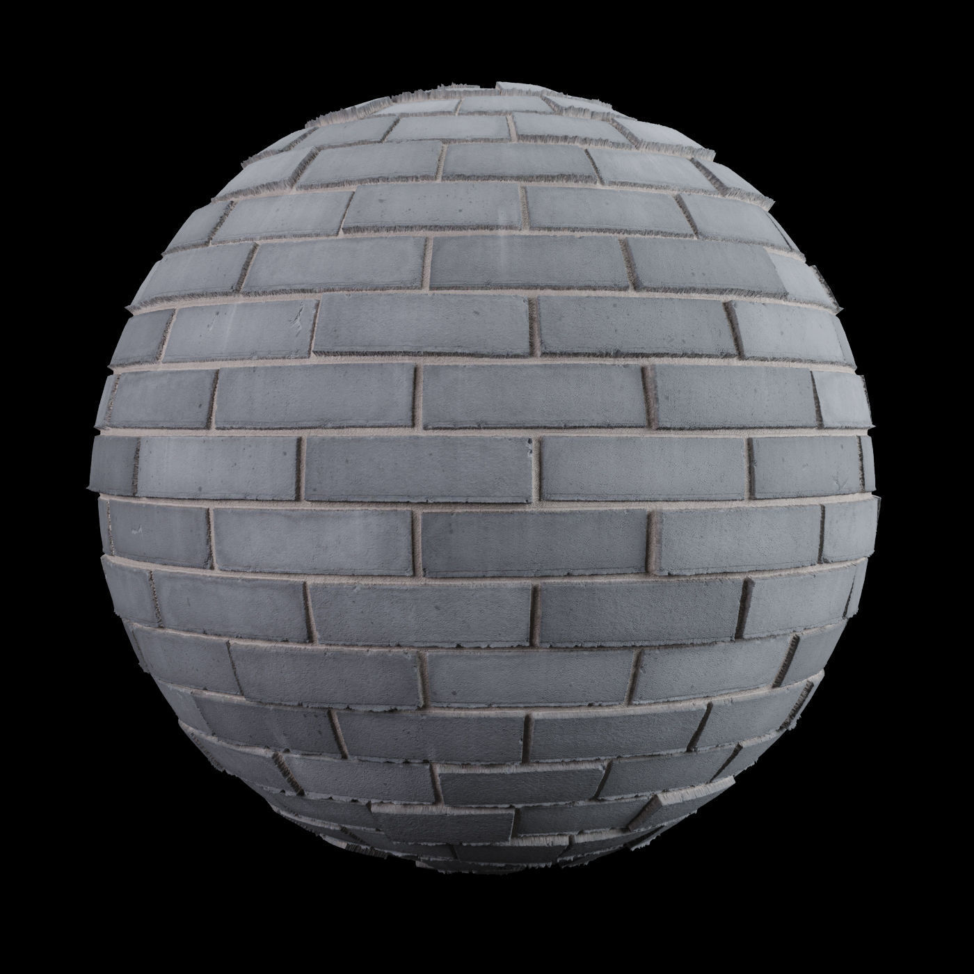 Grey Brick Tiles Texture PBR 200 x 200 cm Texture_2