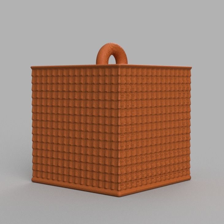 Christmas ornement cube 3D print x76 3D print model_36