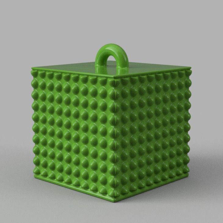 Christmas ornement cube 3D print x76 3D print model_8