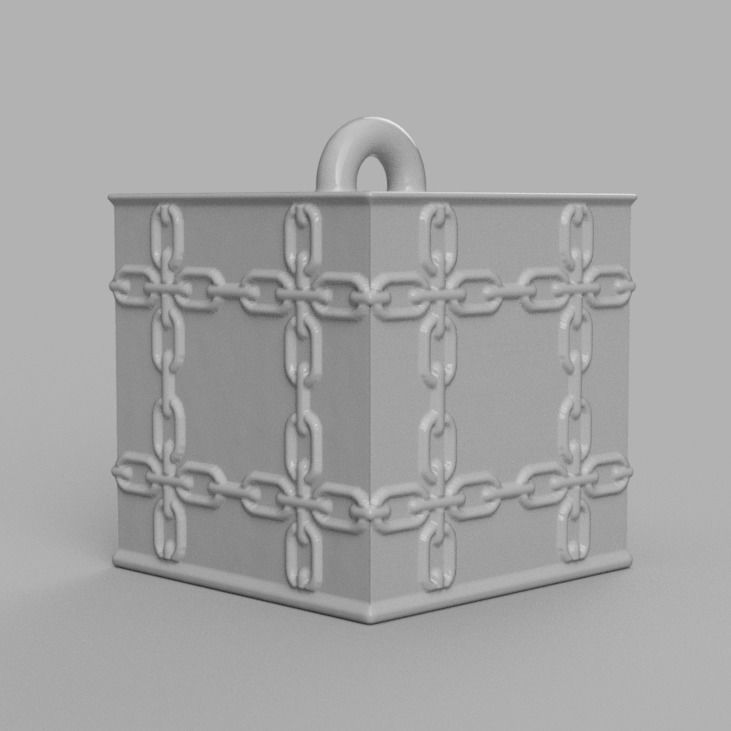 Christmas ornement cube 3D print x76 3D print model_5