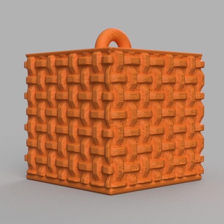 Christmas ornement cube 3D print x76 3D print model_72