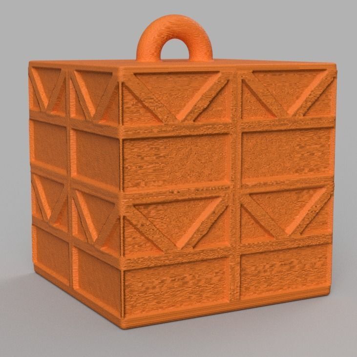 Christmas ornement cube 3D print x76 3D print model_60