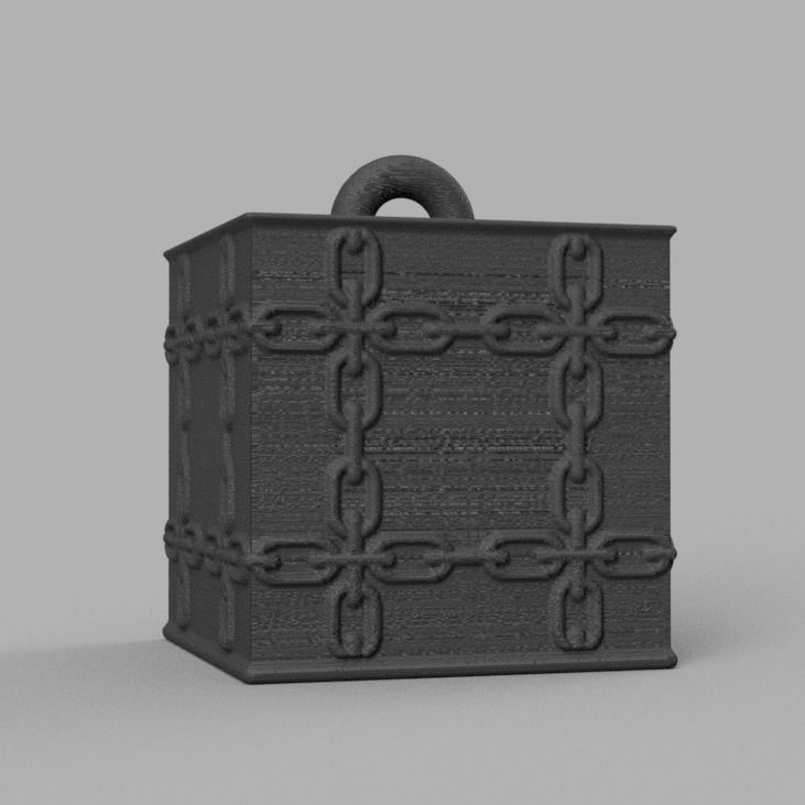 Christmas ornement cube 3D print x76 3D print model_41