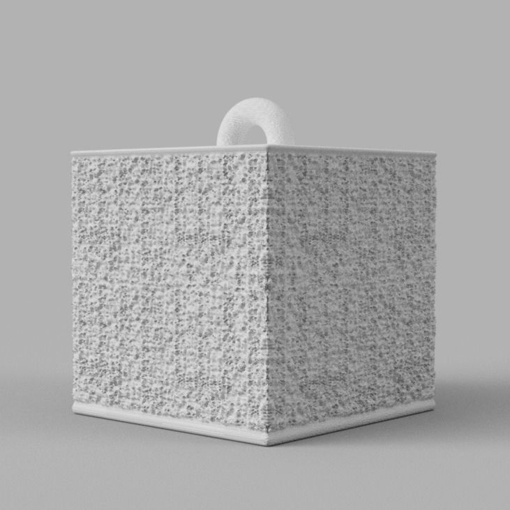 Christmas ornement cube 3D print x76 3D print model_66