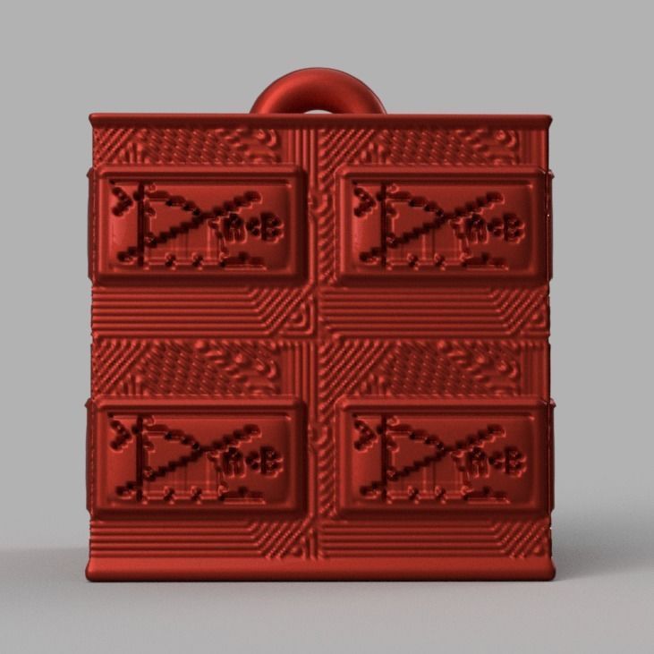 Christmas ornement cube 3D print x76 3D print model_62