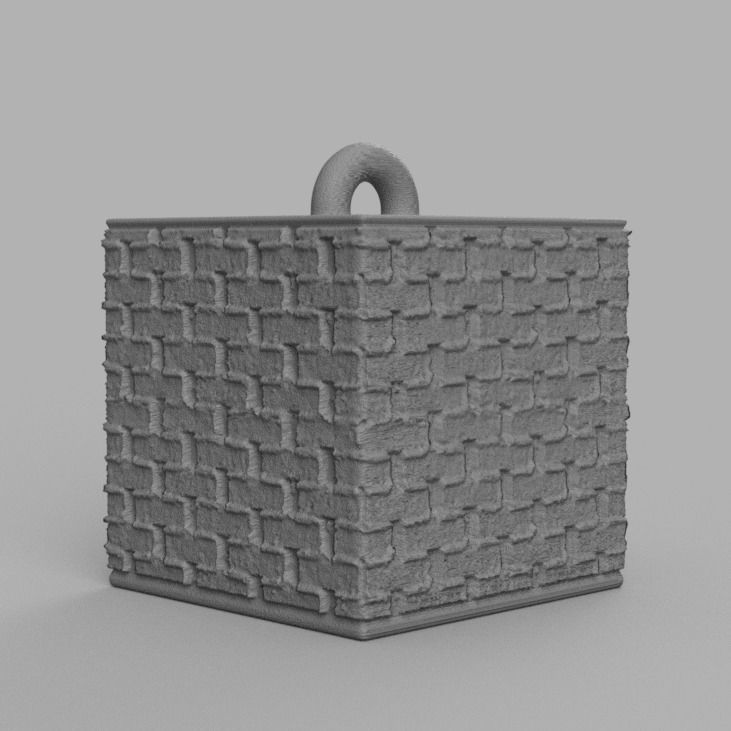 Christmas ornement cube 3D print x76 3D print model_49