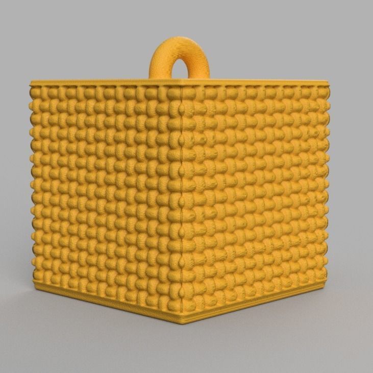 Christmas ornement cube 3D print x76 3D print model_53