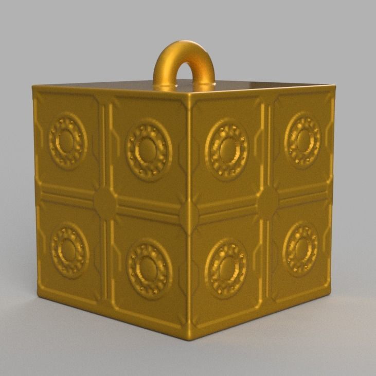 Christmas ornement cube 3D print x76 3D print model_28