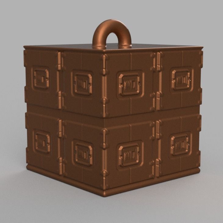 Christmas ornement cube 3D print x76 3D print model_32